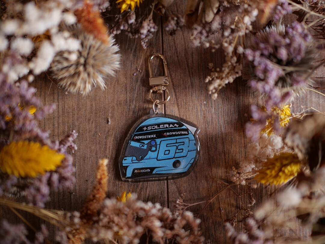 George Russell GR63 2024 Season Acrylic Helmet Keychain Sticker F1 ...