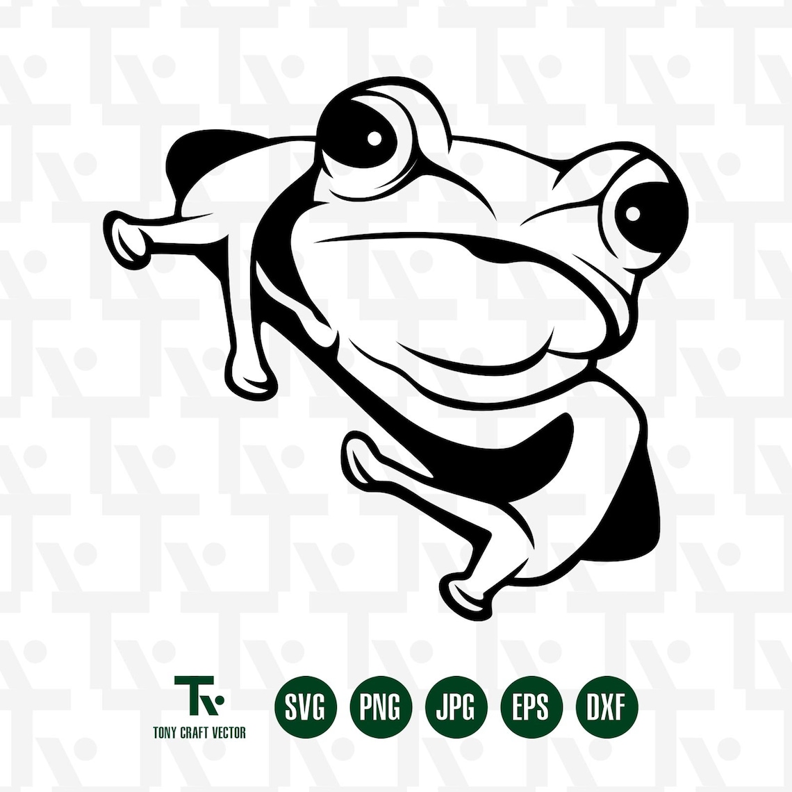 Vector Files Frog Frog Svg Frog Clipart Svg Cut File for Cricut Silhouette Frog Printable ...