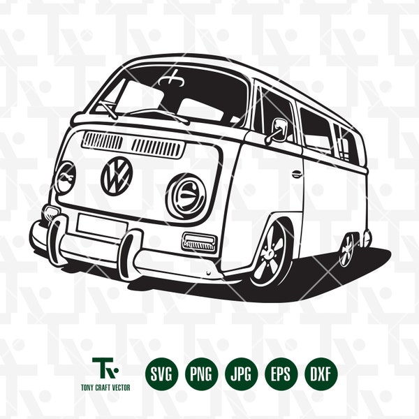 Volkswagen vans svg | Volkswagen Bus svg | VW Bus svg | Volkswagen Camper Van Printable | Volkswagen vans wall art | Volkswagen Bus Clipart