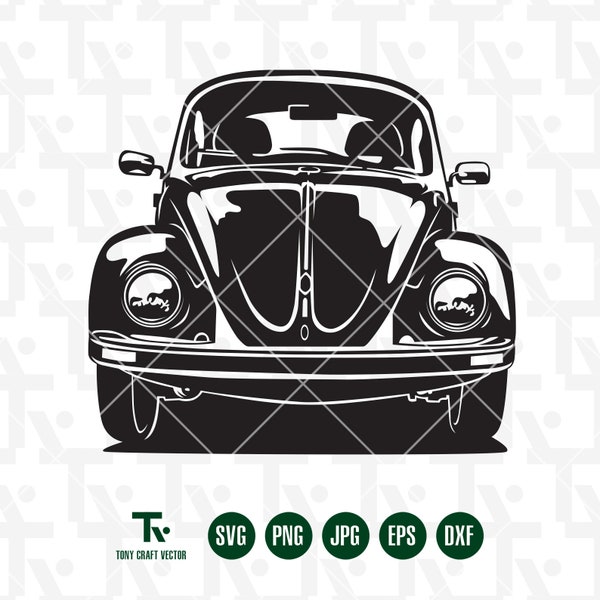 Classic Volkswagen SVG | Vintage Car Svg | Volkswagen Svg | Vintage Car Clipart | Car Clipart | Printable art | files for cricut