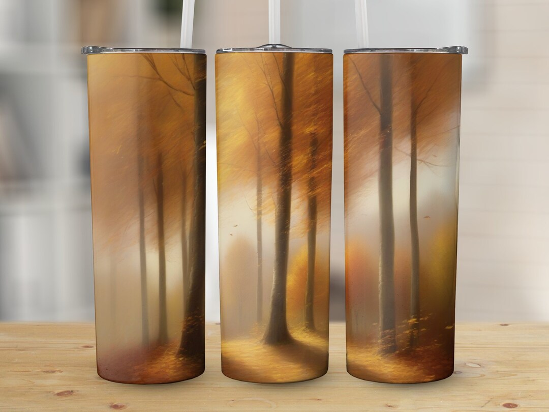 Fall Trees 20 Oz Skinny Tumbler Sublimation Design Straight & - Etsy