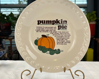 Vintage Pumpkin Pie Plate Decorative Pie Dish Bakeware