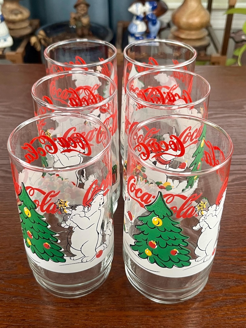 Coca Cola Christmas Glassesnull