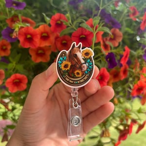 Horse Badge Reel