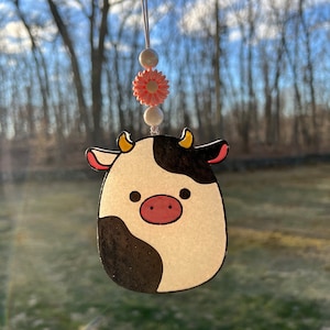 Cow Squishmallow Freshie