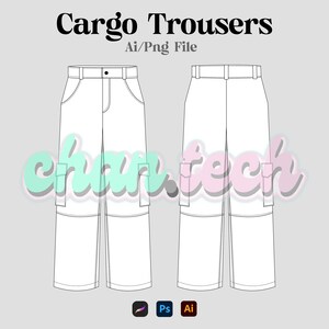 Clothing Vector Mockup Modifier Fashion Techpack / Flat Design Template Photoshop / Illustrator / Procreate Streetwear Basics