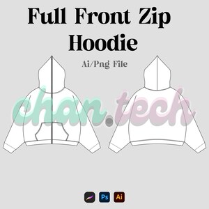 Clothing Vector Mockup Modifier Fashion Techpack / Flat Design Template Photoshop / Illustrator / Procreate Streetwear Basics