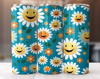 Retro Daisy’s 20 Oz Skinny Tumbler PNG Sublimation Bundle Design ...