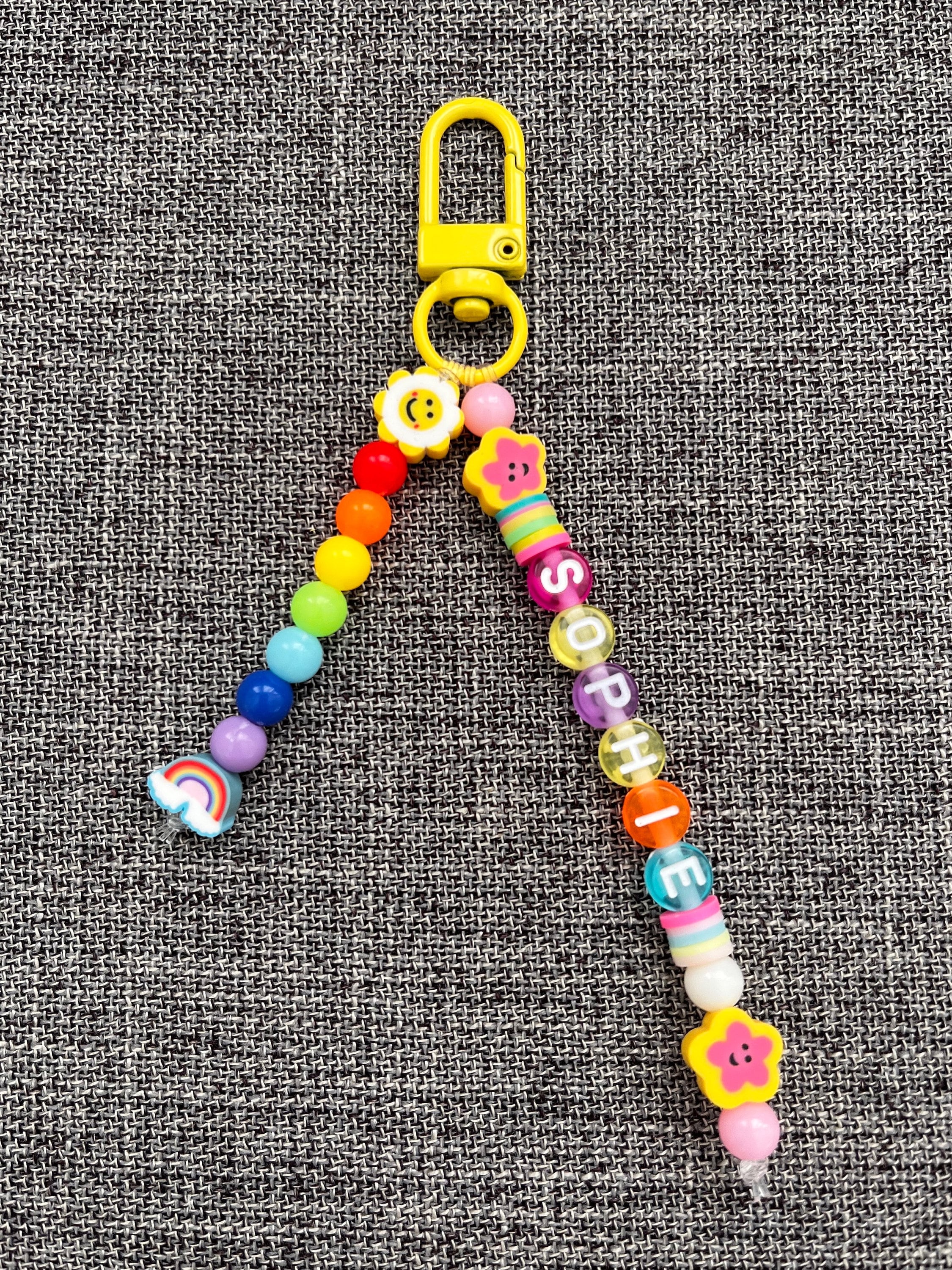 Personalized Keychain/Bag Charm for Diaper Bag, Baby Gift, Kid Gift, Backpack Name Tag, Birthday Gift, School, Mother's Day Gift, Friend