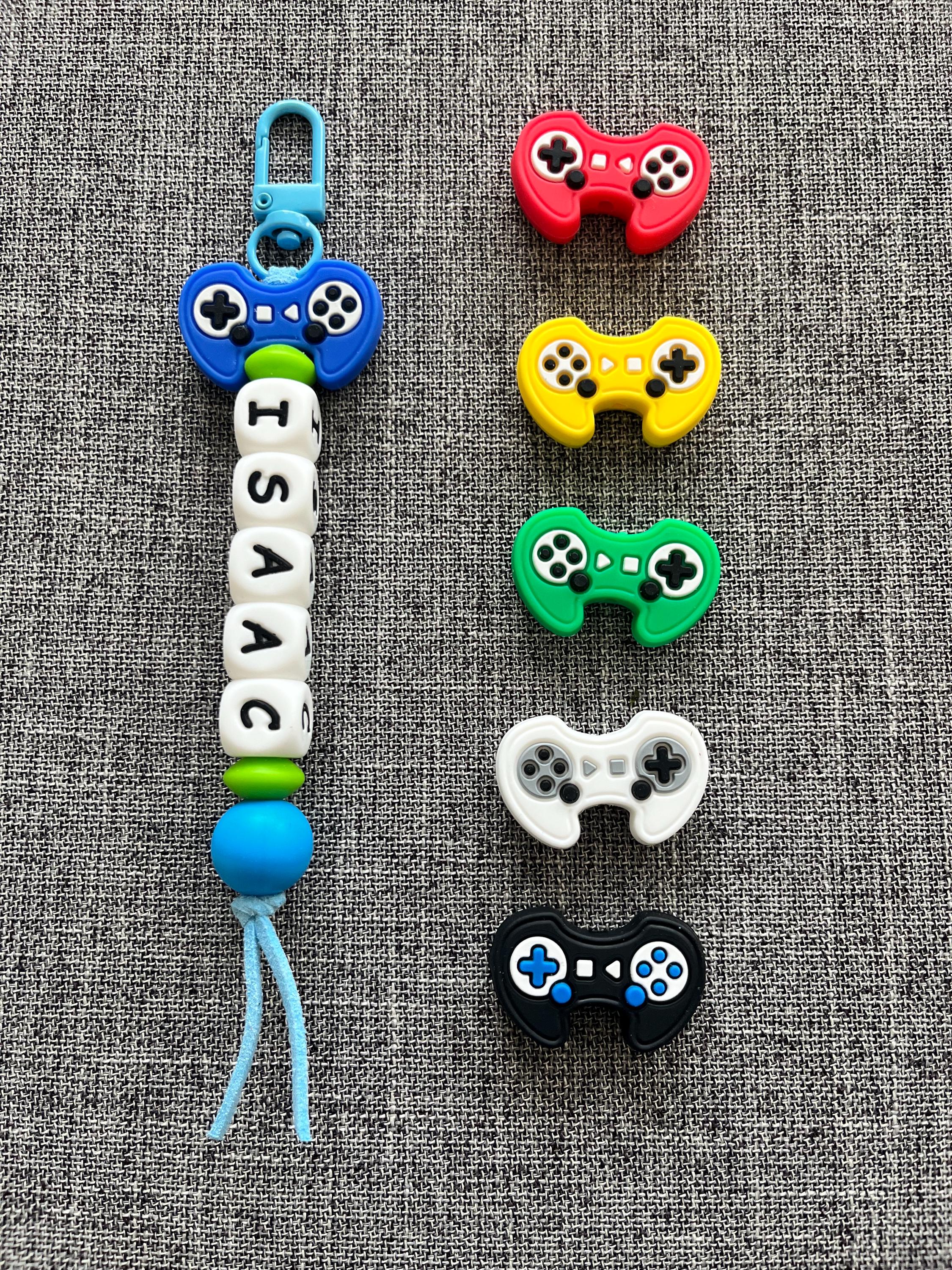 Personalized Video Game Keychain, Kids Name Tag, Handmade Charm - Etsy