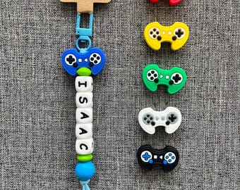 Personalized keychain/bag charm, video game, school gift, kid, name tag, birthday, goodie bag, boy, accessories