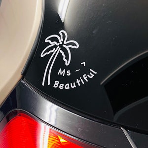 Kokospalm 6 stijlen autosticker