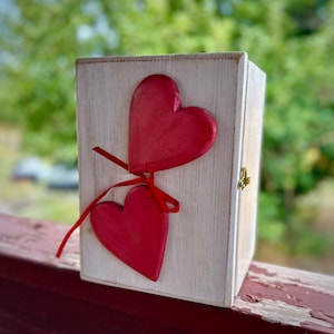 Handmade Wood Heart Box