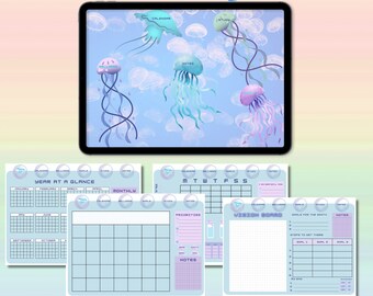 Undated Student Goodnotes Planner, Undated Digital Planner, iPad Planner, Homeschool, Daily, weekly, monthly  Planner, Digital Penly Planner