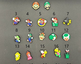 Croc charms / Mario, Luigi, Yoshi and more