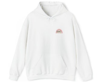 Sweatshirt with hood rainbow saying John Lennon