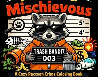 Mascherato e Birichino – Un accogliente libro da colorare a tema crimine con un procione (Download digitale) Libro 3 della serie