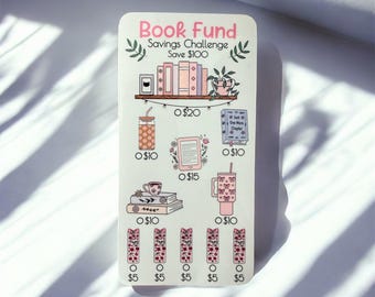 Book Fund Saving Tracker Card