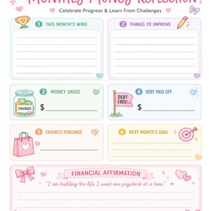 Paycheck Budget Planner Bundle | Printable Budget Binder | Bill Tracker, Sinking Funds, Cash Envelope & Debt Payoff | Digital Download image 9
