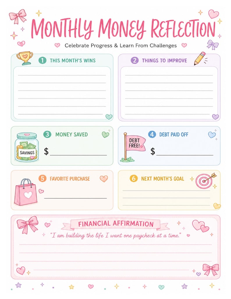 Paycheck Budget Planner Bundle | Printable Budget Binder | Bill Tracker, Sinking Funds, Cash Envelope & Debt Payoff | Digital Download image 9