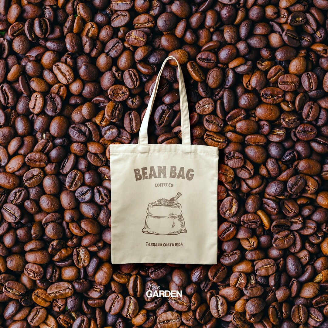 Bean Bag Coffee Co Tote Coffee Tote Coffee Drinker Tote Etsy