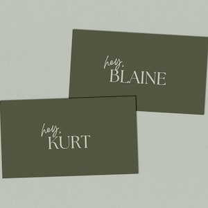 Moderne sjabloon voor plaatskaarten voor bruiloften | Bewerkbare moderne plaatskaartsjabloon | Canva-sjabloon | Direct downloaden | 3,5x2 | BRETAGNE