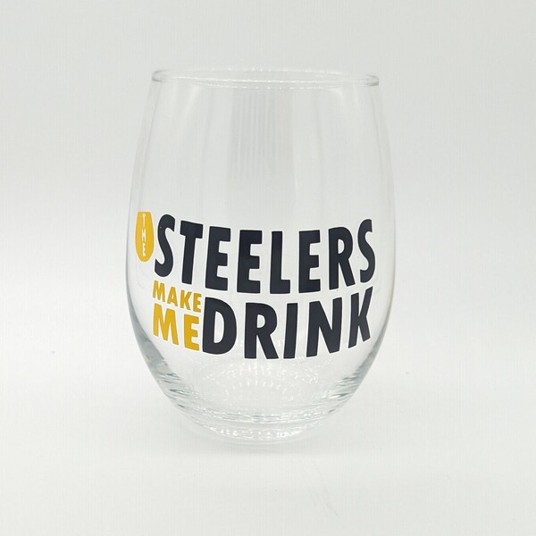 The Steelers Make Me Drink Wine Glass | Pittsburgh Sports | Football Playoffs