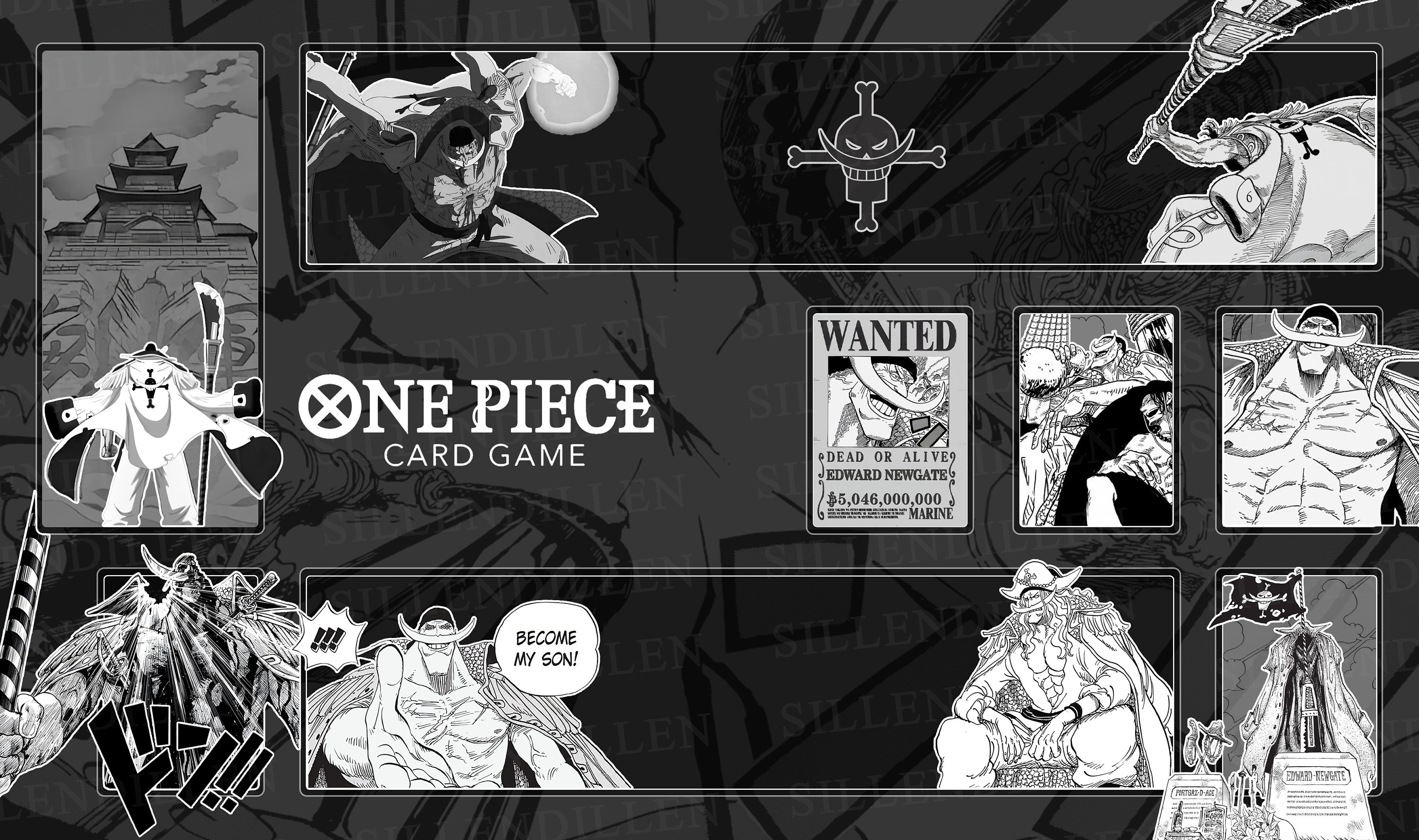 One Piece Replica 27 Cm Cloud Edward Newgate Naginata 