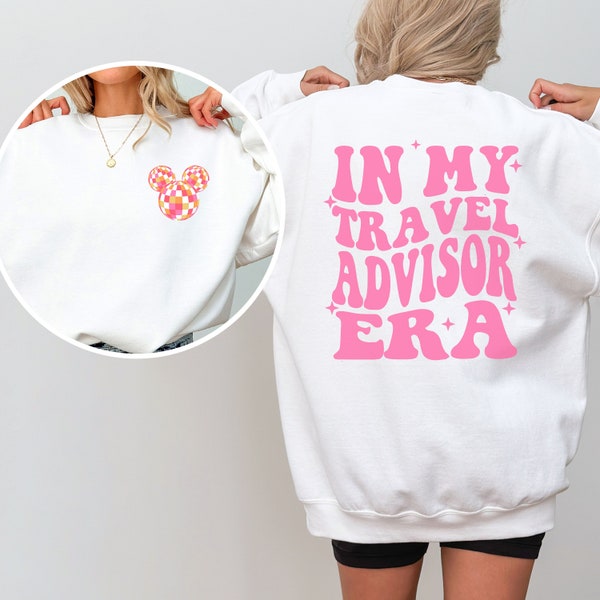 Travel Advisor Sweatshirt, Cute Sweatshirt, Trendy Sweatshirt, Travel Agency Gift, Travel Agency Worker Gift, Retro sweatshirt, Gift for Her