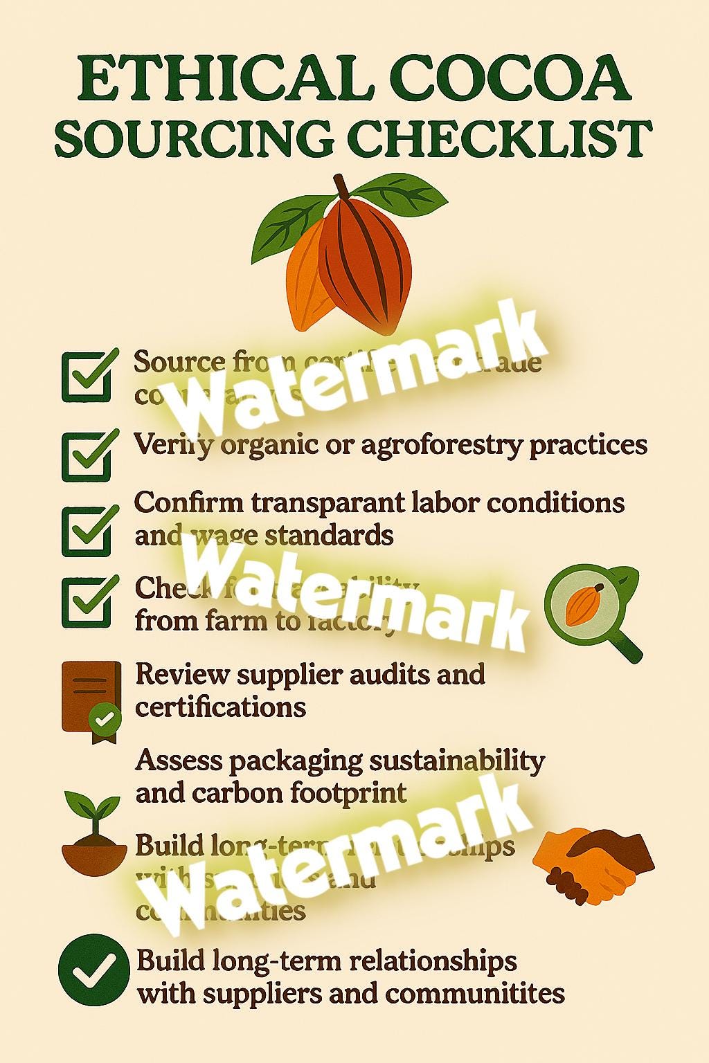 Cocoa Buyer Starter Pack: Cocoa Journey Infographic, Fair Trade ...