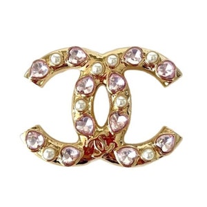 authentic chanel earrings cc stud