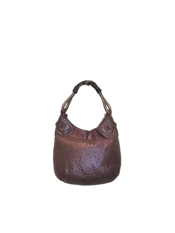 Furla Ostrich Skin Embossed Leather Tote Bag (Authentic) – Flip Marketplace