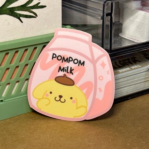 Adesivo de caixa de leite Pompompurin