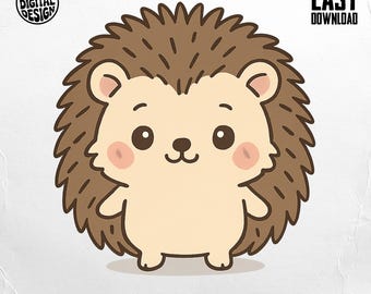 Cute Hedgehog PNG, Cartoon Hedgehog Clipart, Hedgehog Png, Animal Png, Sweet Hedgehog Sublimation, Digital Download Design