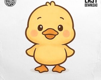 Cute Chick PNG, Baby Chick Clipart, Easter Png, Yellow Chick Sublimation, Digital Download, Adorable Easter Design