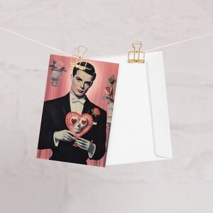 Gips Herz Grußkarte Gedicht, Liebeskarte, Valentinstag Karte, Gruselige Grußkarten, Goth Unangemessen, sarkastisch, lustig