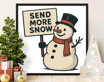 Stuur meer sneeuw png, winter clipart, sneeuwpop png, vakantie png, kerstsublimatie, digitale download, schattig winterontwerp