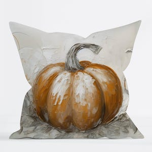 Rustic Pumpkin Pillow Cover Fall Aesthetic Decoration Autumn Throw Pillow Cozy Harvest Accent Thanksgiving Farmhouse Decor Gift