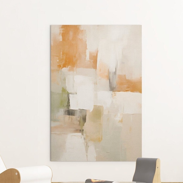 Wall Rust Colored Abstract Art Etsy
