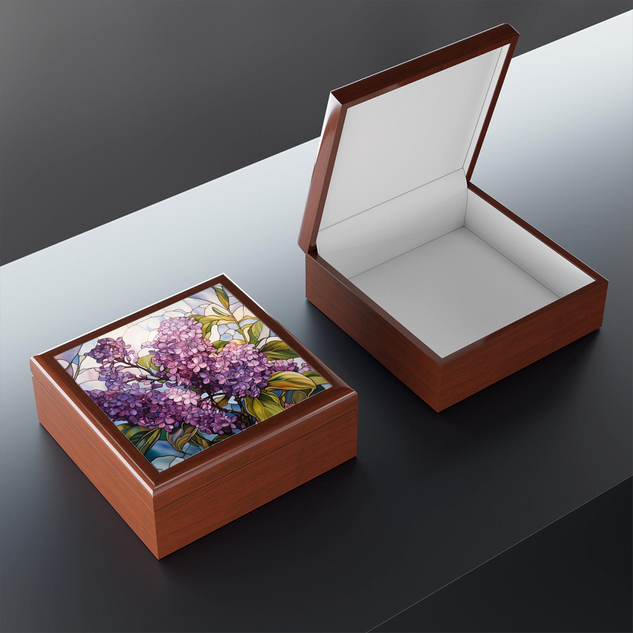 Box Filpped Small Storage Box With Lid Personalized Solid Wood Keepsake Box With ...