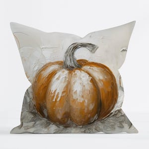 Rustic Pumpkin Pillow Cover Fall Aesthetic Decoration Autumn Throw Pillow Cozy Harvest Accent Thanksgiving Farmhouse Decor Gift