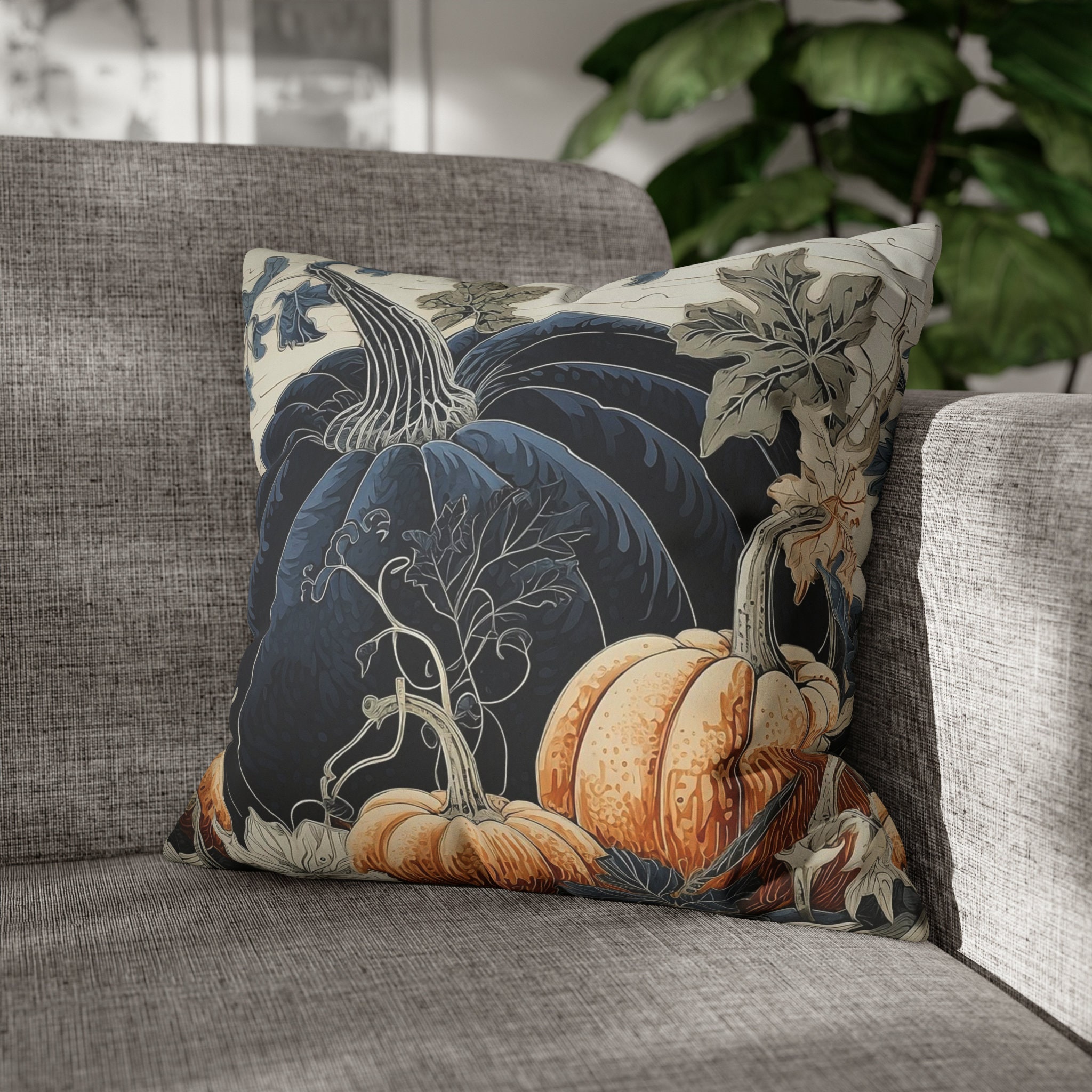 Pumpkin Trio - Decorative Pillow Cover - 18x18 inches – Cotton and Crate