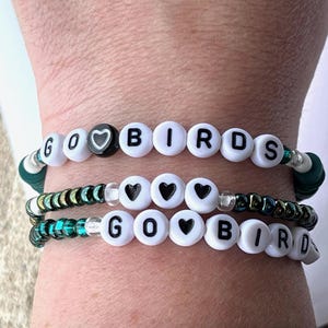 Philadelphia Eagles-armbandenset met kralen