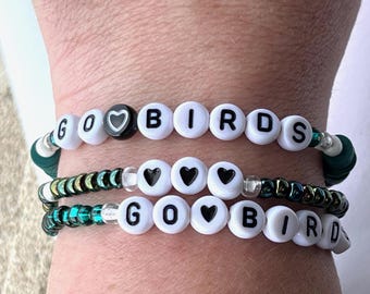 Philadelphia Eagles Beaded Bracelet Set