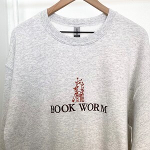 Bookworm Embroidered Sweatshirt