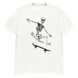 Skater Skull T-shirt - Skater Gift - skate t-shirt, streetwear skater clothing