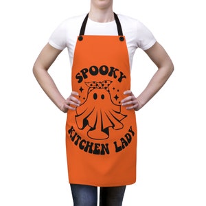 Cute Halloween Boo Apron, Spooky Women's Kitchen Gift for Mom ...