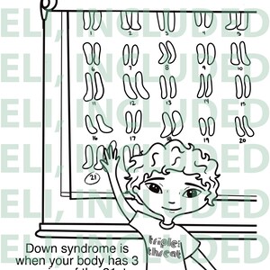 Down Syndrome Coloring + Info Pages / Digital Download / DS Printable ...