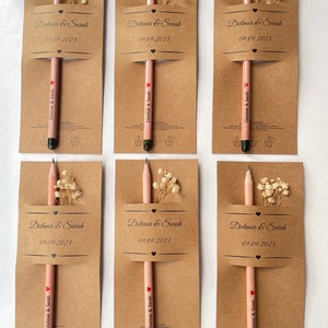 Naturfreundliche Penci, Hochzeitseinladung, personalisierbar, Hochzeitseinladung, Samenstift+Karte+Gelatine, einzigartige Hochzeitseinladungen