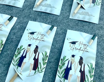 Personalized Graduation Seed Pencil Gift with Card,Recyclable invitation, Eco-friendly gifts